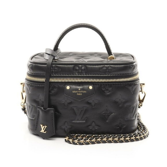 Louis Vuitton Vanity Coussin Handbag Lambskin Leather Black - Picture 1 of 7